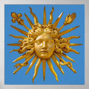 Affiche Symbole de Louis XIV le Roi Soleil