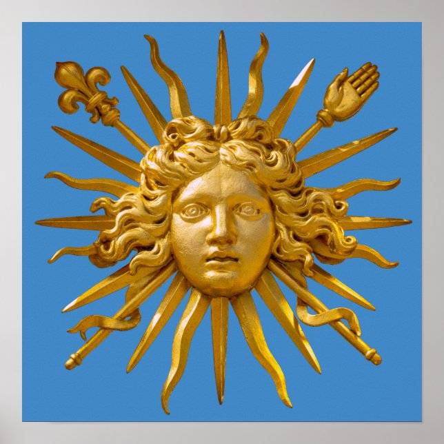 Affiche Symbole de Louis XIV le Roi Soleil (Devant)