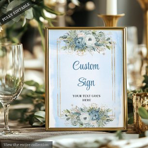 Affiche SYMBOLE DE Mariage DE Parties scintillant Floral b