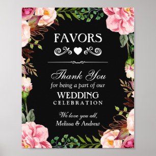 Affiche Symbole de mariage en faveur du Merci Couronne f
