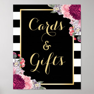 Affiche Symbole de mariage floral de Bourgogne