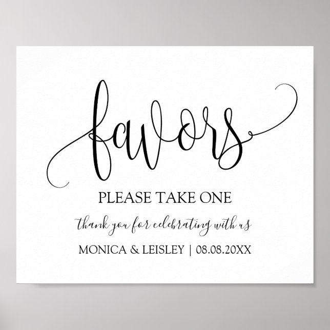 Affiche Symbole de mariage minimaliste moderne (Devant)