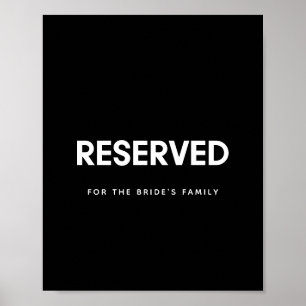 Affiche Symbole de mariage personnalisé minimaliste réserv