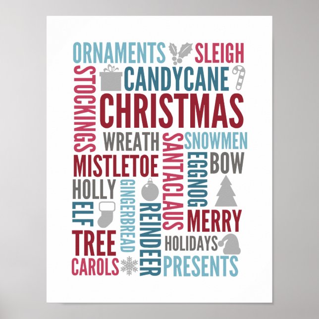 Affiche Symbole de Noël (Devant)