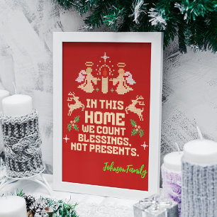 Affiche Symbole de Noël des Bénédictions familiales person