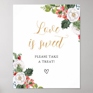 Affiche Symbole de Noël L'amour hivernal est doux