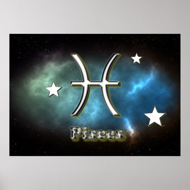 Affiche Symbole de Pisces (Devant)