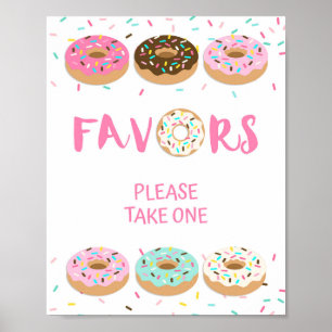 Affiche Symbole de préférence - Sprinkle de beigne rose