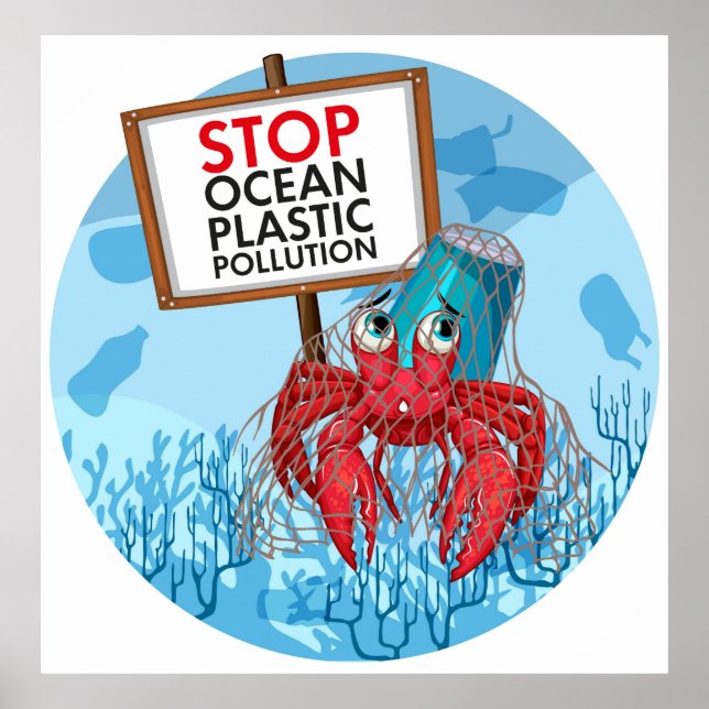 Affiche Symbole de retenue du crabe ermite (Devant)