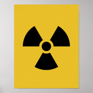 Affiche Symbole de risque d'irradiation