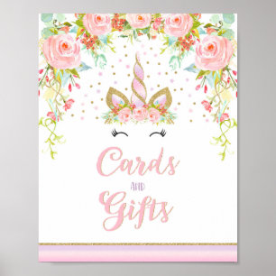 Affiche Symbole de table de la fête de la licorne Symbole 