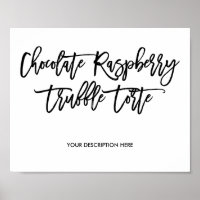 Symbole de torte à la truffe de framboise au choco