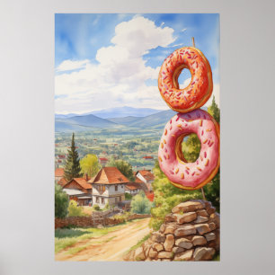 Affiche SYMBOLE DE VILLAGE DE DOGHnut Rustique
