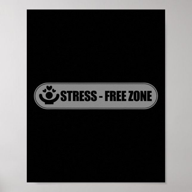 Affiche Symbole de zone sans stress National Sensibilisati (Devant)