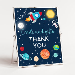 Affiche Symbole des cadeaux d'anniversaire des astronautes