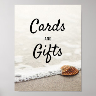 Affiche Symbole des cartes de mariage et cadeaux Beach Wav