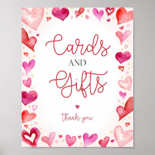 Affiche Symbole des cartes et cadeaux Little Sweetheart