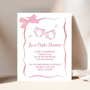 Affiche Symbole des Diapeurs de nuit en rose Tardif Tiré À