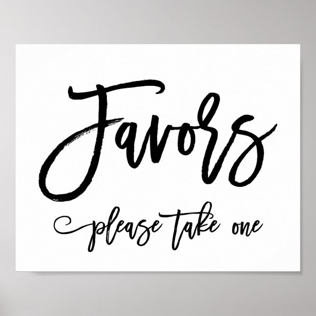 Affiche Symbole des Faveurs Mariées Lettrées À La Main Chi (Devant)