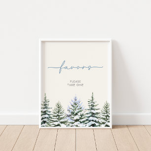 Affiche Symbole des Faveurs Woodland d'hiver