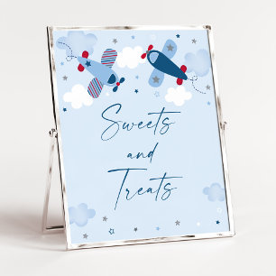 Affiche Symbole des nuages d'avion Traitements d'anniversa