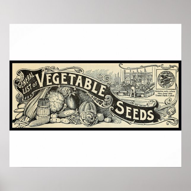 Affiche Symbole des semences végétales 1894 (Devant)