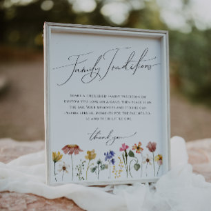 Affiche Symbole des traditions de la famille Fleur sauvage