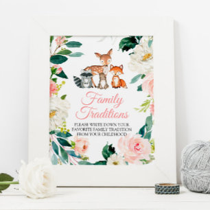 Affiche Symbole des traditions de la famille préférée des