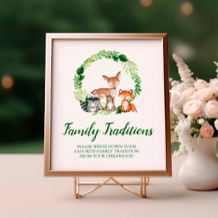 Affiche Symbole des traditions de la famille préférée des