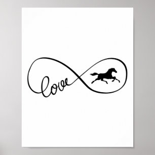 Affiche Symbole d'infini Art Amour Cheval Vêtements