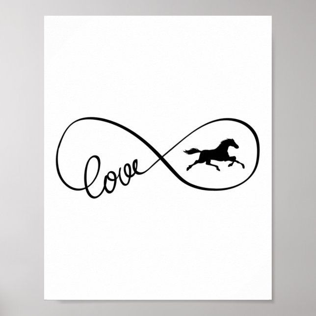 Affiche Symbole d'infini Art Amour Cheval Vêtements (Devant)