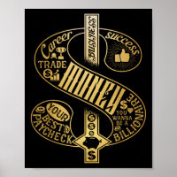 Symbole Dollar Richesse Et Succès Motivationnel