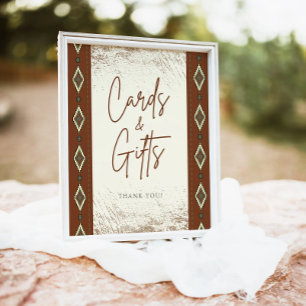 Affiche SYMBOLE DOLLY Aztec Rustic Western Cartes Et Cadea