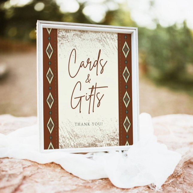 Affiche SYMBOLE DOLLY Aztec Rustic Western Cartes Et Cadea (Créateur téléchargé)