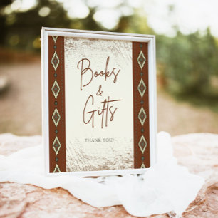 Affiche SYMBOLE DOLLY Aztec Rustic Western Livres Et Cadea