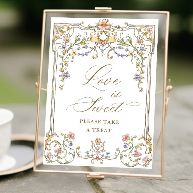 Affiche Symbole doux de l'amour floral de Grace victorienn (Créateur téléchargé)