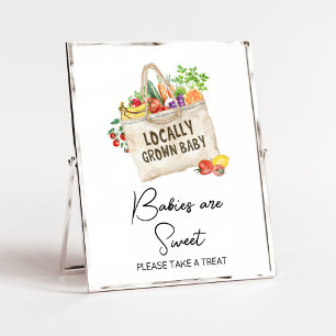 Affiche Symbole doux pour les bébés Baby showers cultivés 