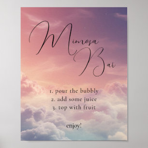 Affiche Symbole Dreamset Sunset Cloud 9 Mimosa Bar
