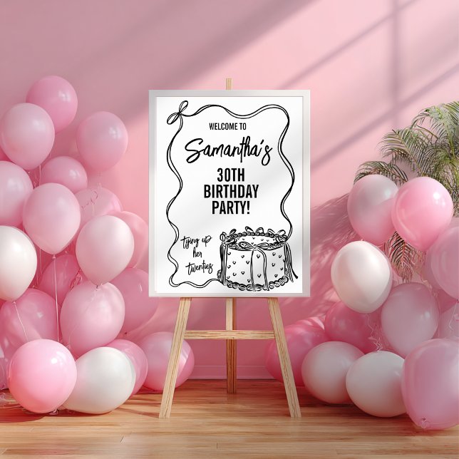 Affiche Symbole du 30e anniversaire de la marionnette noir (Créateur téléchargé)