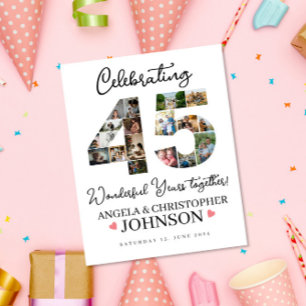 Affiche Symbole du 45e anniversaire du Mariage