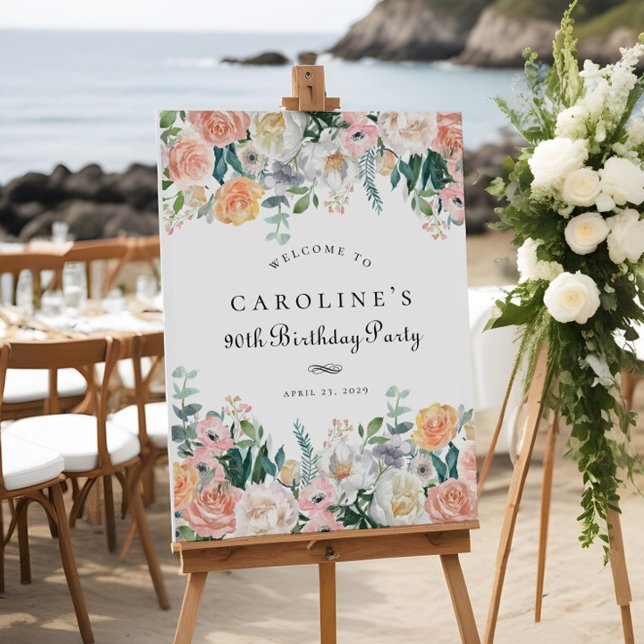 Affiche Symbole du 90e anniversaire de la fête de la Pêche (Créateur téléchargé)