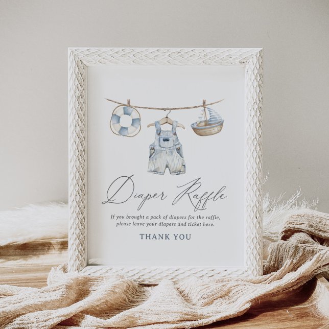 Affiche SYMBOLE DU Baby shower DE JEUNESSE NAUTIQUE (Créateur téléchargé)