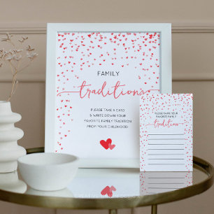 Affiche Symbole du Baby shower des traditions familiales