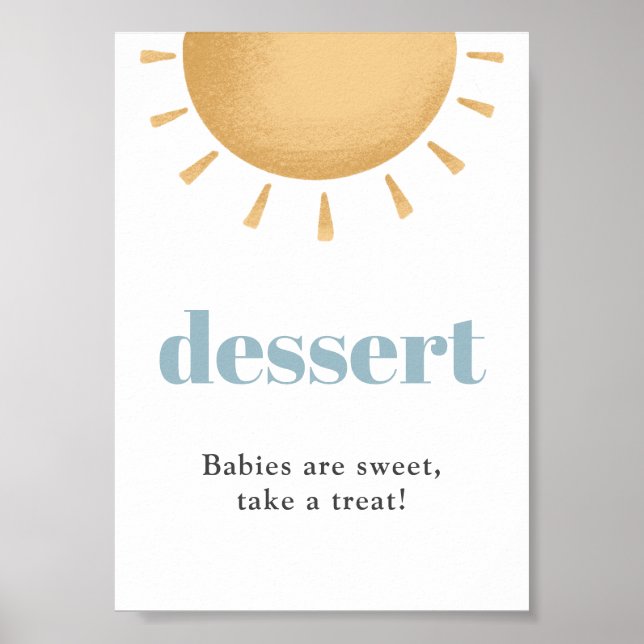 Affiche Symbole du Baby shower Sunshine Boho (Devant)