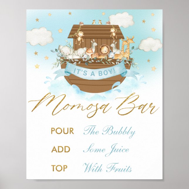 Affiche Symbole du bar-café Chic Noah's Ark Boy Momosa (Devant)