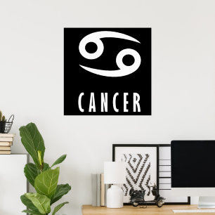Affiche Symbole du cancer du zodiaque