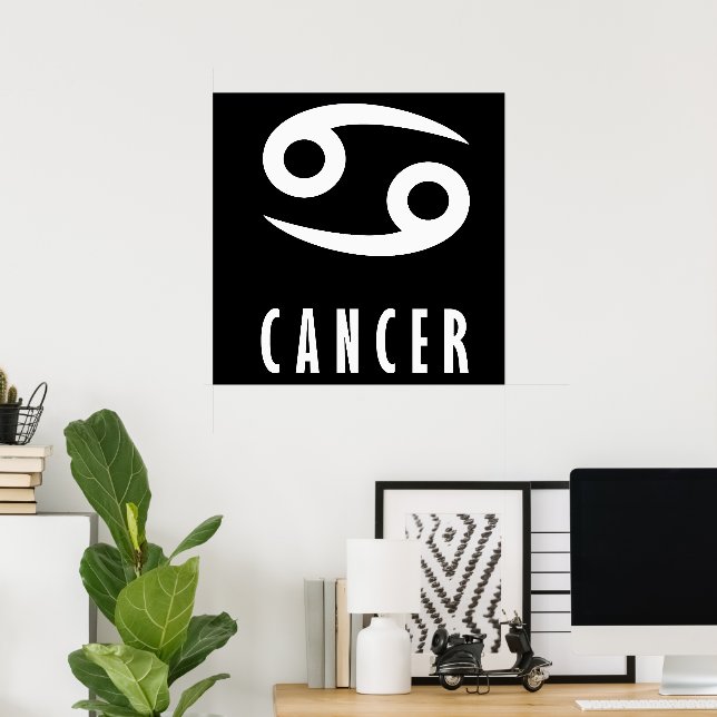 Affiche Symbole du cancer du zodiaque (Bureau à domicile)