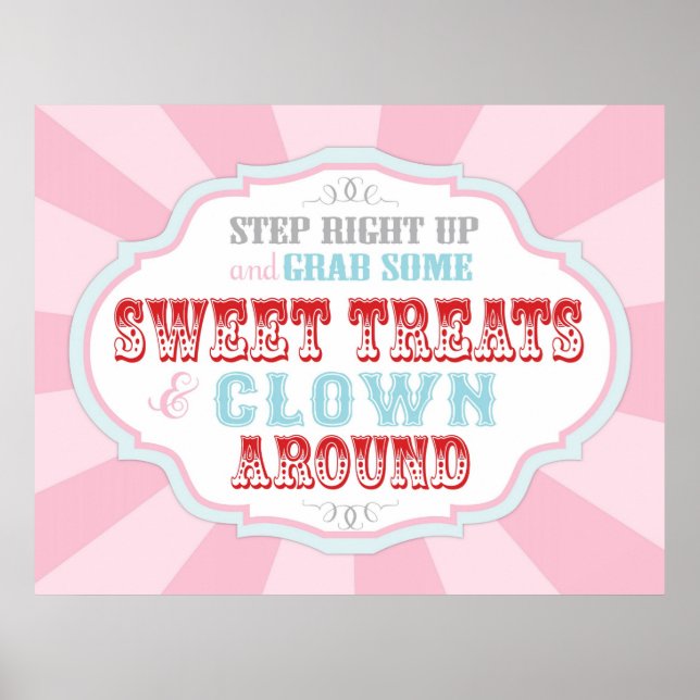 Affiche Symbole du carnaval ou du cirque (Devant)