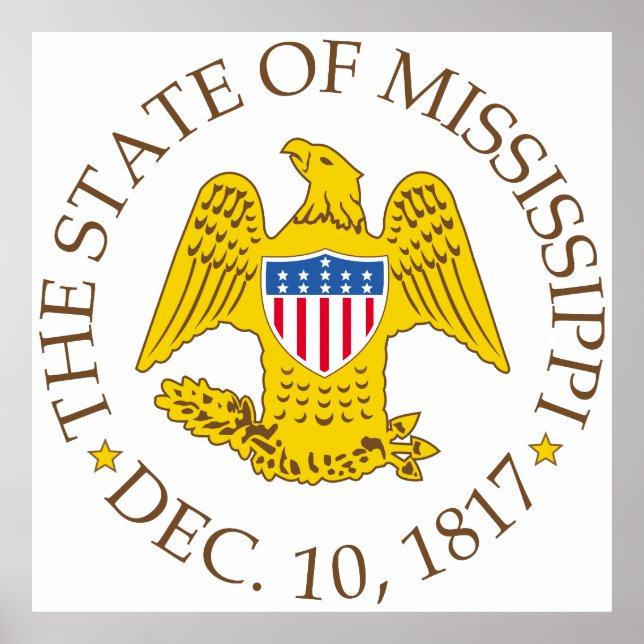 Affiche Symbole du Mississippi (Devant)