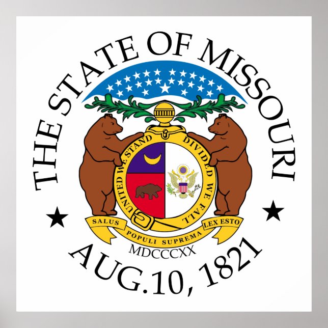 Affiche Symbole du Missouri (Devant)